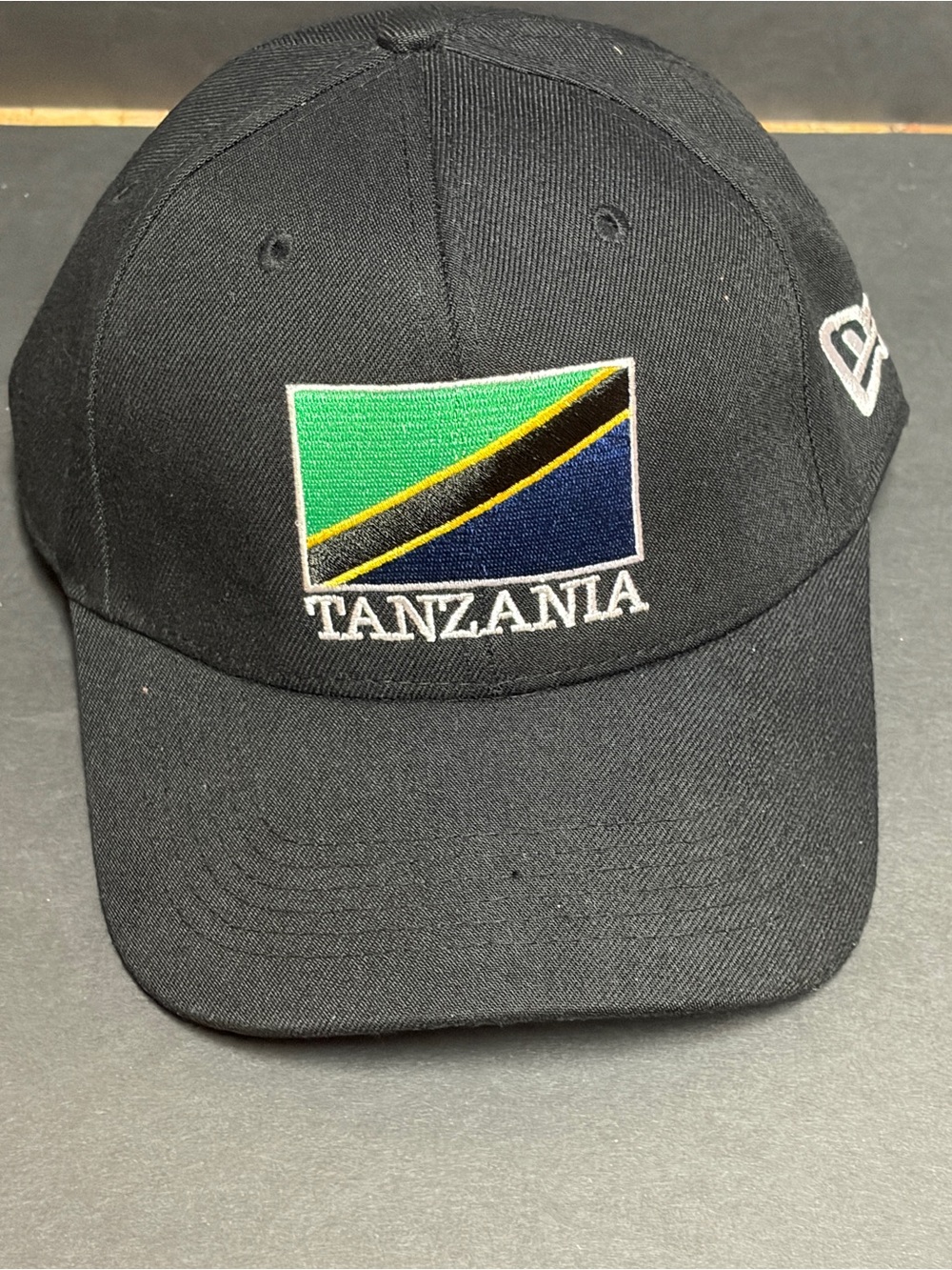 Black Mr CAP Embroidered Interior Logo Baseball Hat